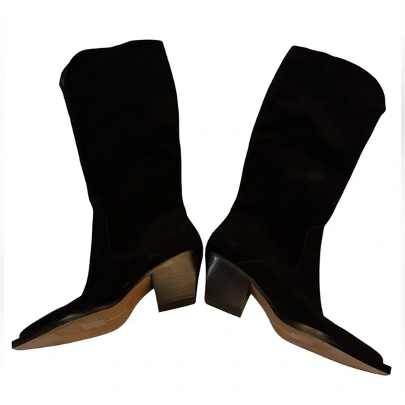 DOLCE VITA Raj Boots Onyx Suede Size 7.5 - Picture 8 of 10